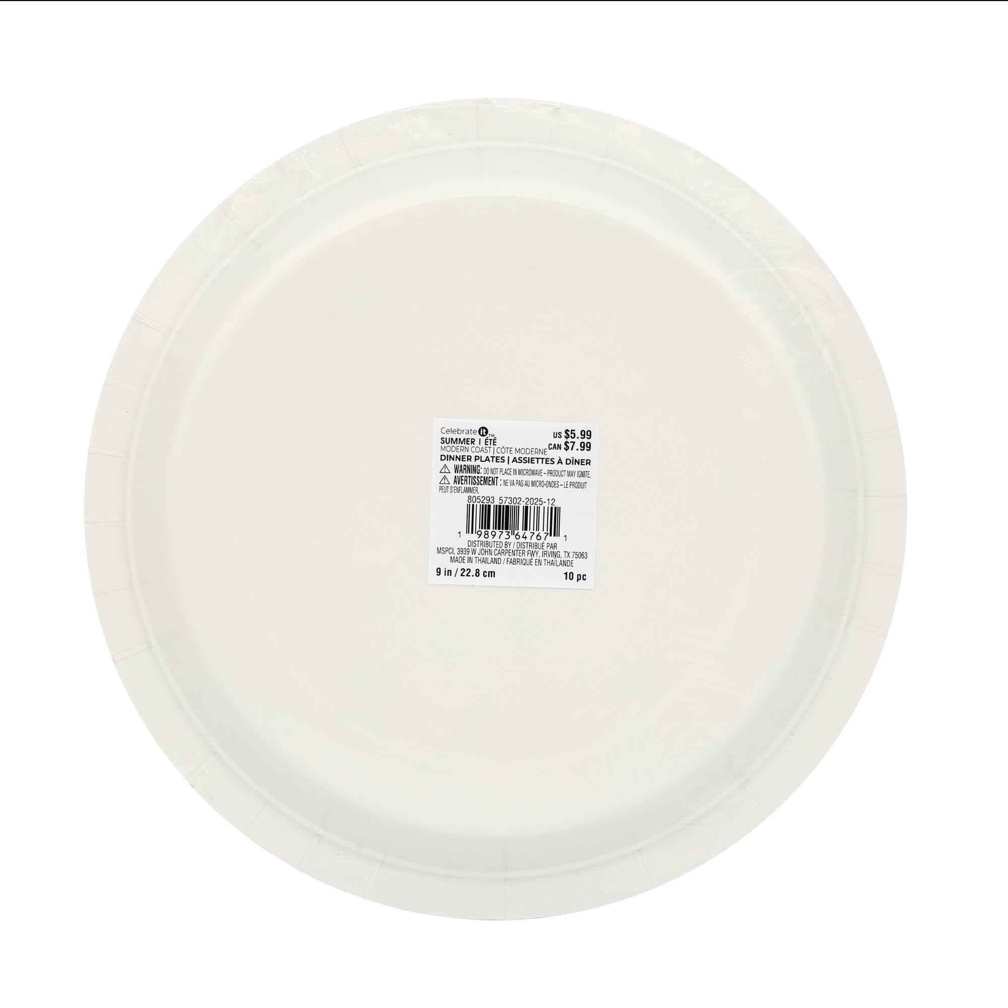 Modern Coast Blue Shell Rim Dinner Plates, 10ct. by Celebrate It™
